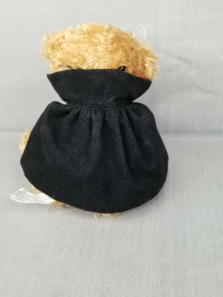 Batman Robin Hand Puppet Teddy Bear Plush Soft 6" Mask Cape Halloween Purim - Image 3 of 4