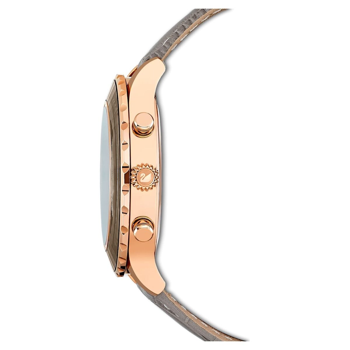 Swarovski Octea Lux Chrono watch , Leather strap, Gray, Rose Swarovski Octea Lux Chrono watch , Leather strap, Gray, Rose