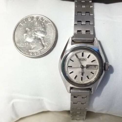 Vintage Women Seiko Hi Beat Watch 17j Automatic 2206-0111 Date Day Ind Bracelet - Picture 8 of 10