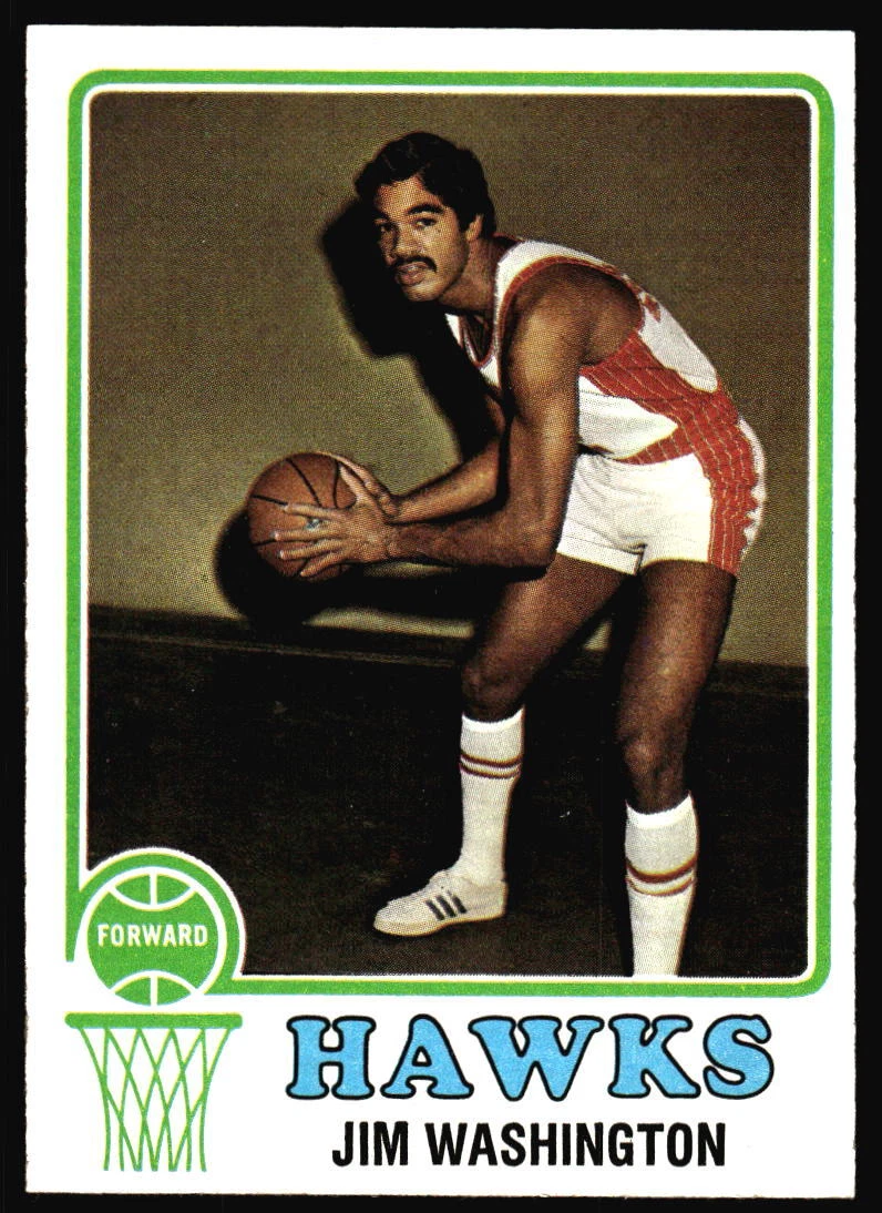 1973 Topps Jim Washington #87 Atlanta Hawks