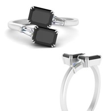 Real Natural Black Onyx 925 Sterling Silver Ring for Women , 925 Marked