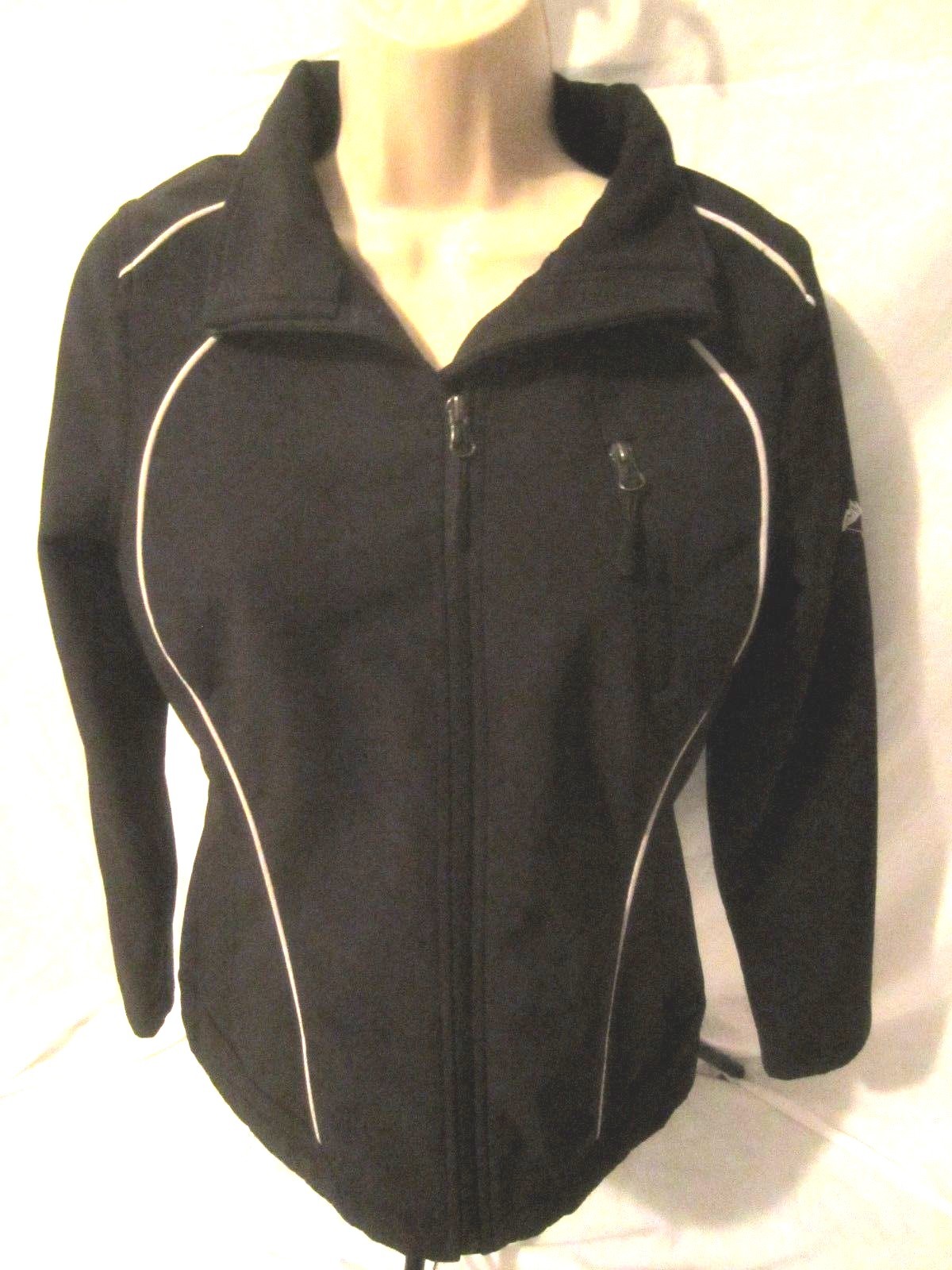SNOZU Performance Womens Jacket Black Sz Small Fitted Zip Front H318 eBay