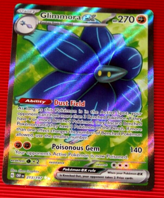 Glimmora EX HP270 2023 Secret Rare Collectible Pokemon Card No