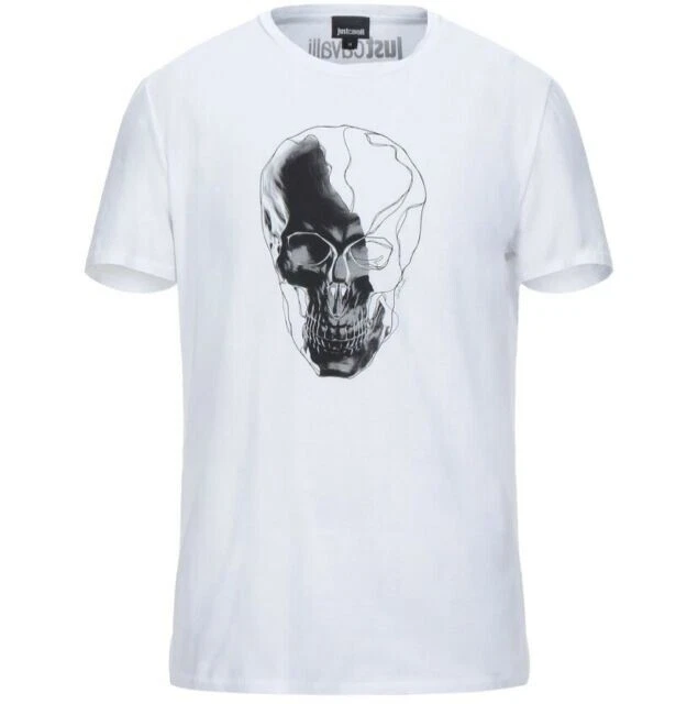 Just Cavalli Skull & Bones T-Shirt Tee Size XL