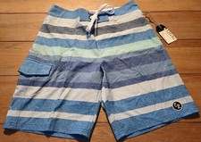Ezekiel Boardshorts Board Short Men's Size 30 Surf Trunks Blue/Navy Blue/Green