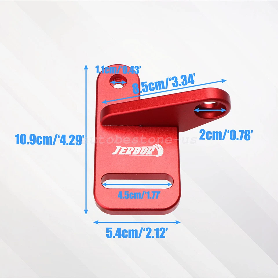 JERBOR A-Pillar Light Mount Brackets For Jeep Wrangler Gladiator 2018-2023 Red - Image 2 of 4