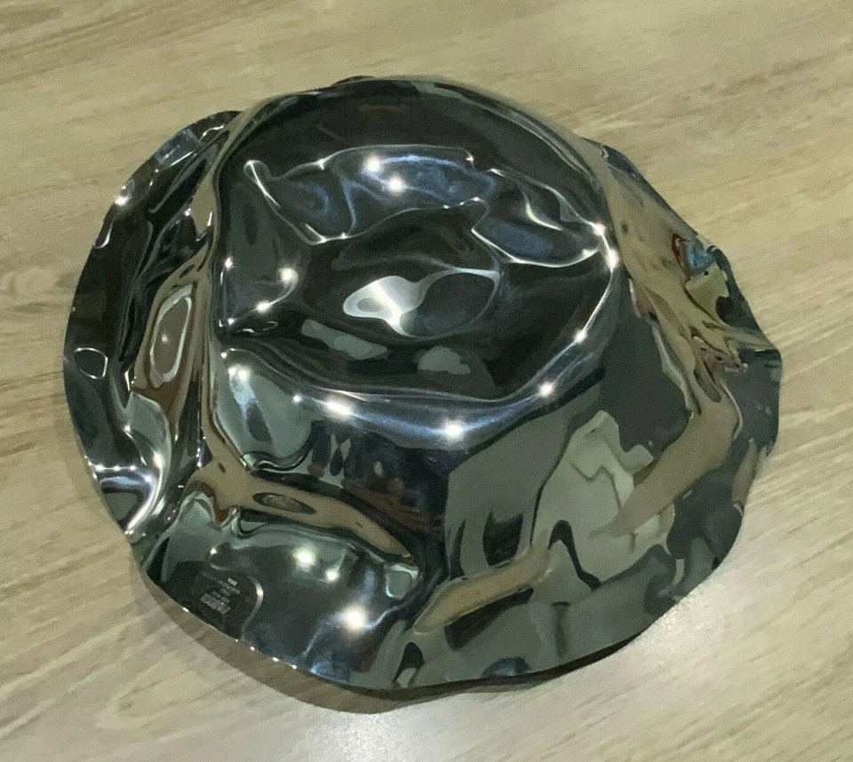 ALESSI Superbe Corbeille En Acier Lluis Clotet Diamètre 27cm - Photo 4/4