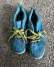 DANSKIN NOW Athletic Shoes Sneakers Blue Green Girl's Size 3Y 3 Youth Laces