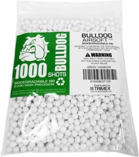 BULLDOG AIRSOFT- 1000 Airsoft Pellets [0.20G] Biodegradable [6Mm White] Triple P