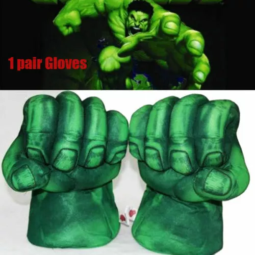 Set of 2 Incredible Hulk Smash Hands Plush Punching Boxing fists