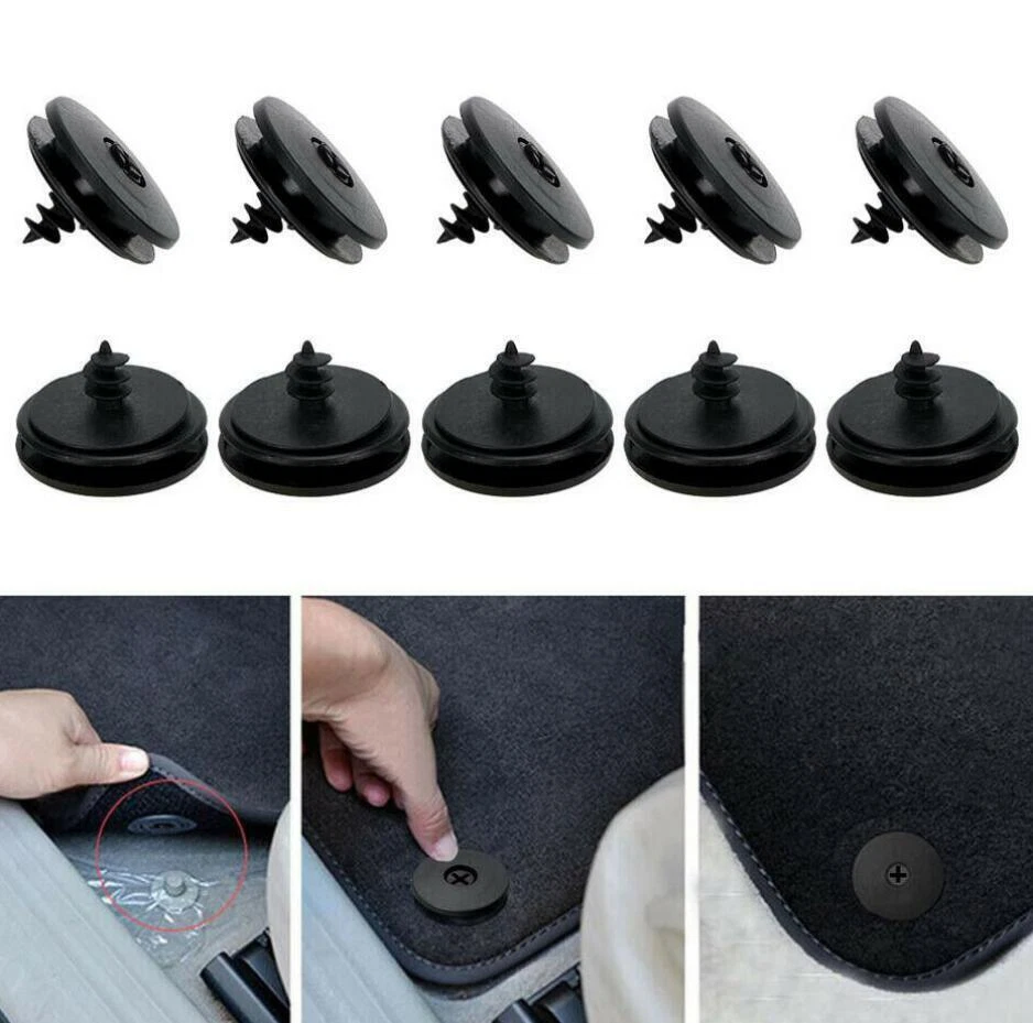 20 piezas abrazaderas de fijación alfombrillas soportes alfombrilla coche clips antideslizantes EE. UU. Foto 4 de 4