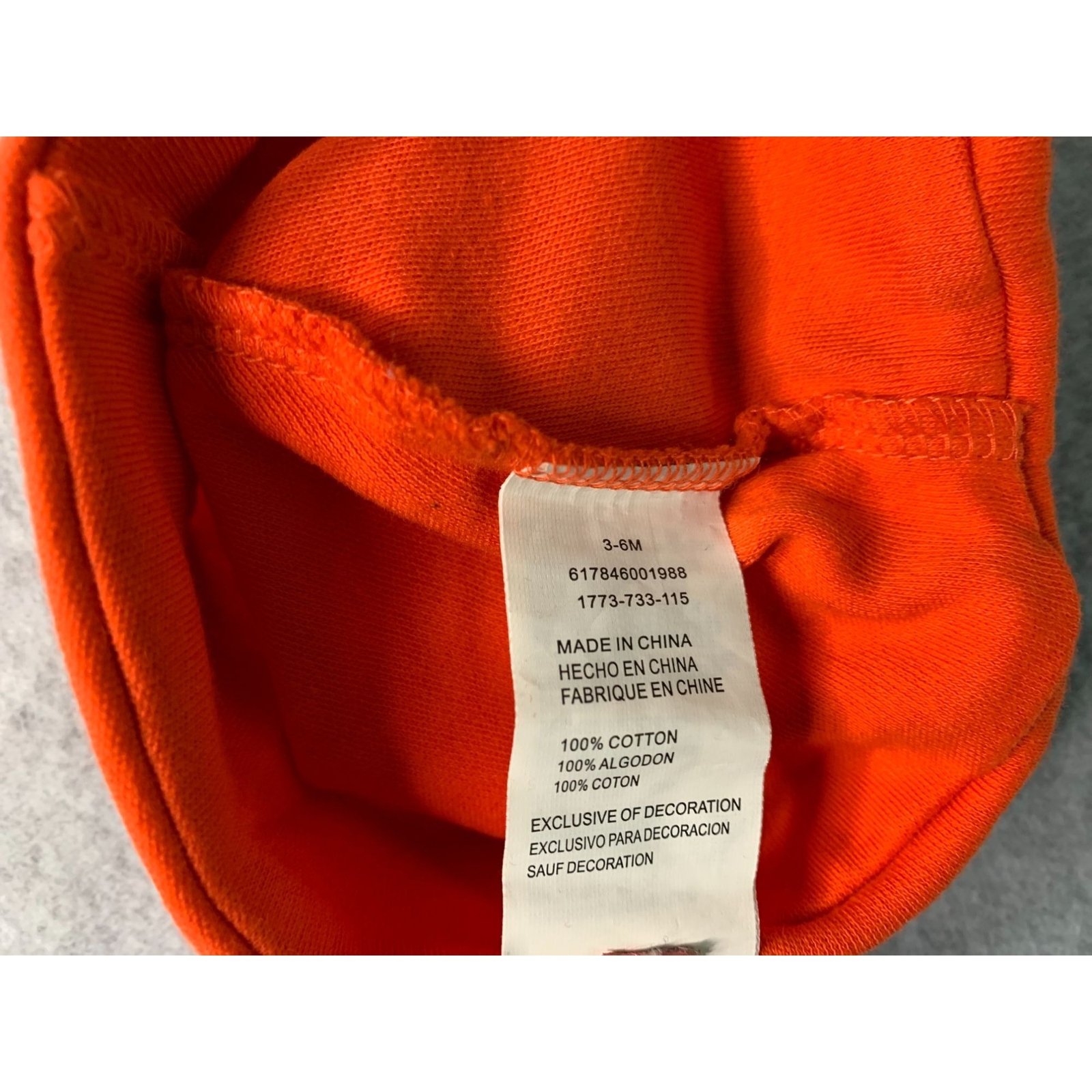 PONY Nike Cappello Arancione Berretto Culla Beanie Bambino Neonato Taglia 3 6 Mesi