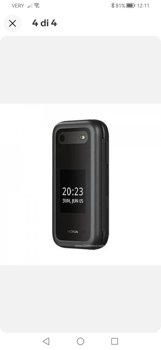 Nokia 2660 Flip - Telefono Vintage 4G Dual Sim Con Tasti Grandi, Tasto SOS E Batteria Lunga Durata - Foto 4