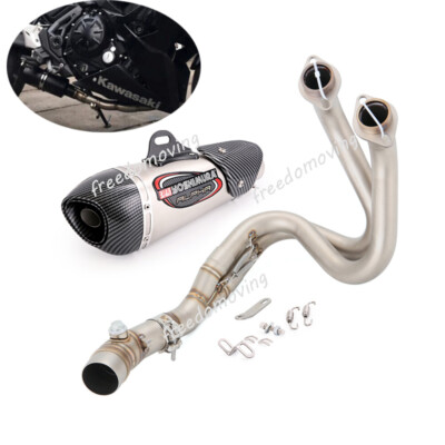 For Kawasaki Z650 Ninja 650 2017-2023 Exhaust System Header Link Pipe Muffler