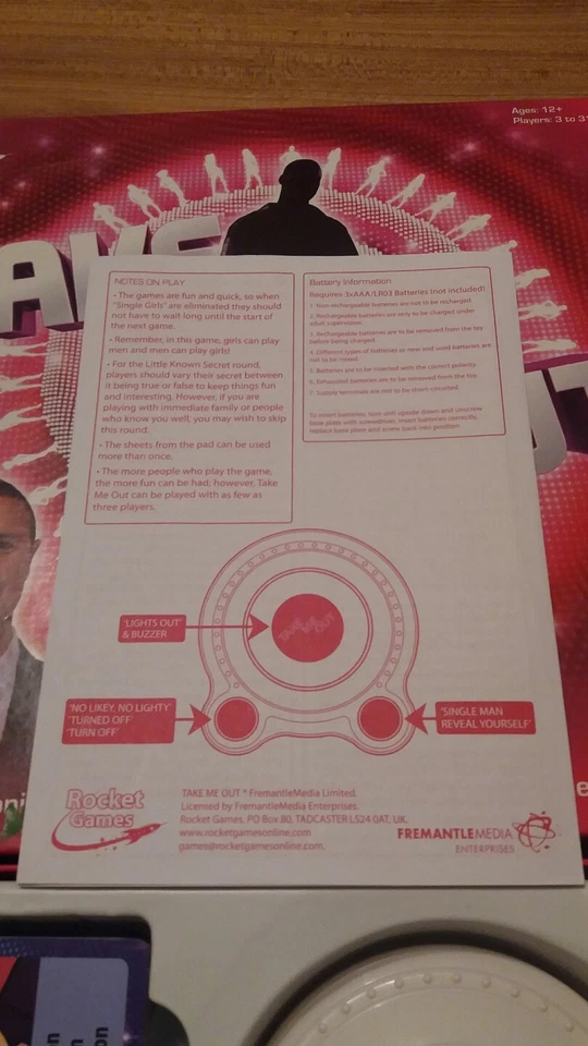TAKE ME OUT ELECTRONIC BOARD GAME ROCKET GAMES  COMPLETE VGC PADDY MCGUINNESS - Image 4 of 4