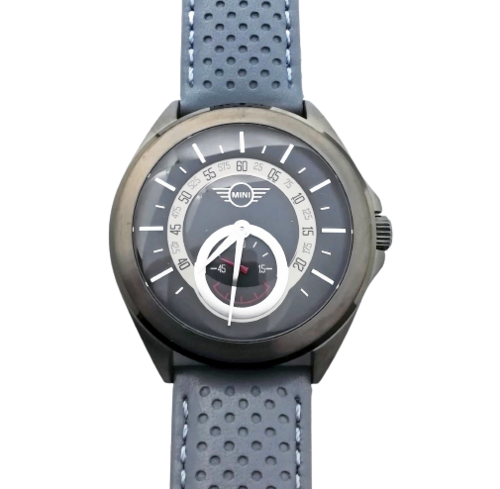 Orologio Uomo Acciaio Con Cinturino In Pelle Denim MINI COOPER BMW Swiss  Made | eBay