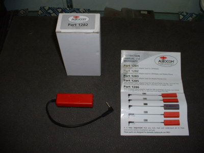 Autocom #1282, Twin Isolated Input Adaptor Lead For GPS, Radar & Mobile Phone