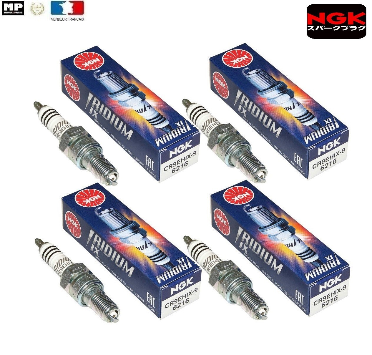 Bougies NGK Iridium CR9EHIX-9 l'excellence technologique pour le moteur de votre moto