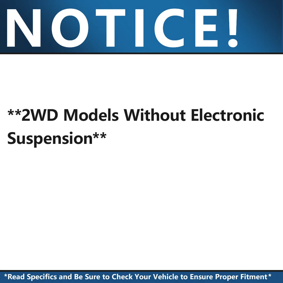 Amortiguadores delanteros y traseros 2x2 para Chevrolet Silverado 1500 GMC Sierra 1500 Foto 3 de 4