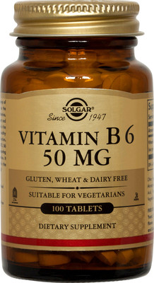 Solgar Vitamin B6 50mg 100 Tablets