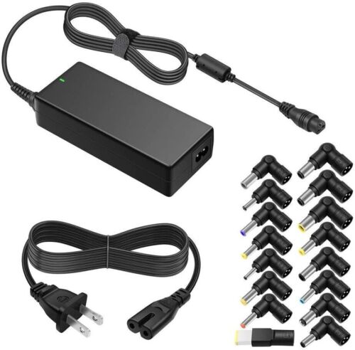 90W Universal Laptop Charger 15-20V W/ Multi-Tips For Samsung NP500R5L NP510R5E - Afbeelding 1 van 8