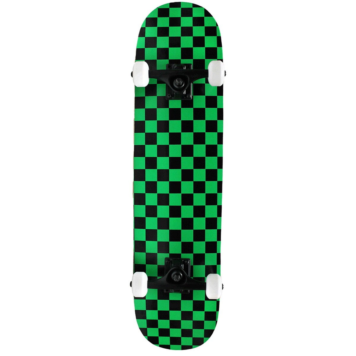 Krown KPC Skateboard Complete Black/Green Checker