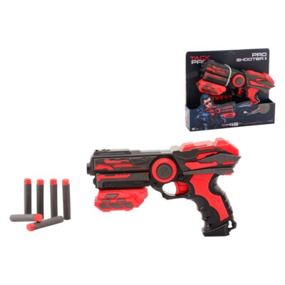 Softdart Waffe Spielzeug Tack Pro Shooter 2 mit 6 darts 23 cm NEU OVP 