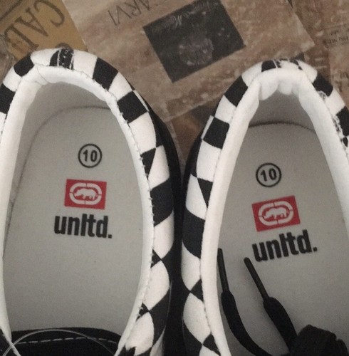 ECKO Unltd Steven Men’s Low Top Sneakers Black/White/SZ: 10/NWOT wow - Picture 4 of 7