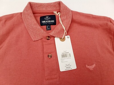 Mens Threadbare compton Polo T Shirt Short Sleeve small bnwt