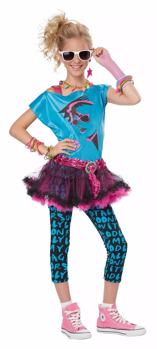 Girl's 80s Valley Girl Costume