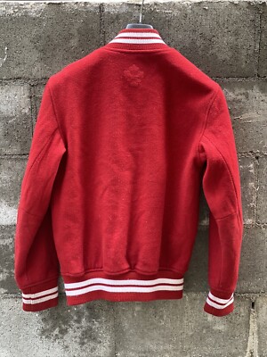 Mens OVO October's Very Own Red Varsity Jacket Drake Limited Rare