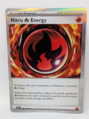 Hologram Foil Nitro Energy 086/086 Mega Evolutions: Chaos Rising Pokemon