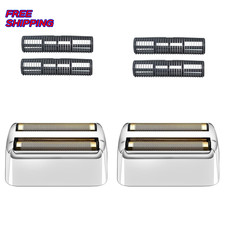 Shaver Replacement Foil and Cutters Compatible with BaByliss PRO Silver 2 Pack