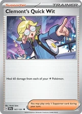 Pokemon Clemont's Quick Wit (167/260) Surging Sparks LP