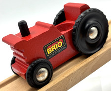 Vintage 90's Brio Red Tractor 33529 Made in Sweden - Very Good Used Condition 