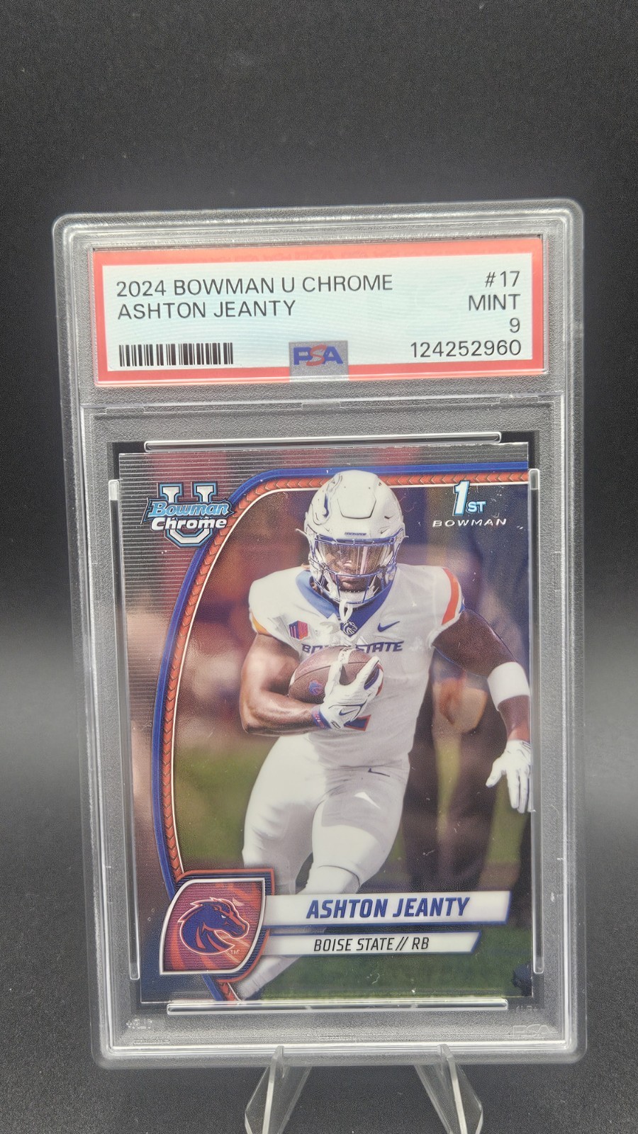 2024 Bowman Chrome U Ashton Jeanty 1st Refractor #17 PSA 9