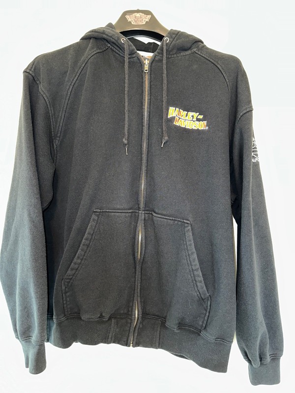 Vintage Harley Davidson Hoodie Mens Size Large -  Santa Cruz , CA USA