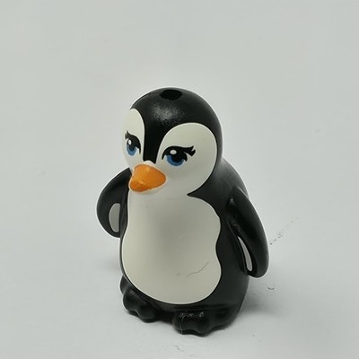 LEGO Tier, Land: 14733pb01 Pinguin, Friends Style mit geformtem weißen Gesicht