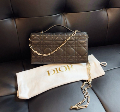 Christian Dior Miss Dior Woc Top Handle Bag Crossbody Bag Black
