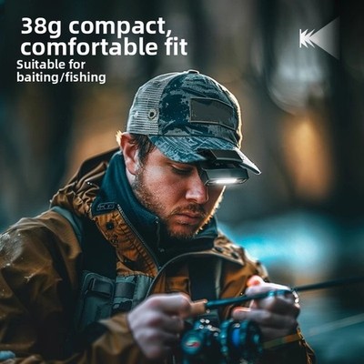 Angeln Stirnlampe 800mAh Wiederaufladbare Bewegungserkennung COB Licht bis zu 48