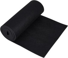 BENECREAT 3mx30cm Black Felt Roll, 3mm Thick Craft Felt Fabric Soft Fabric Shee