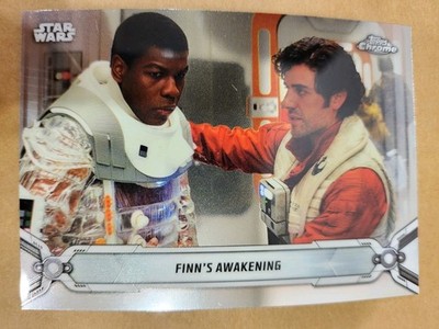 2019 Star Wars Topps Chrome Legacy Card #177 Finn Awakening Poe