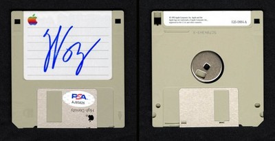 Steve Woz Wozniak SIGNED NEW Apple HD High Density Disk Mac PSA/DNA AUTOGRAPHED