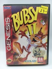 Sega Genesis 1992 - Bubsy II w/ Manual & Inserts (Works)