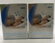 Transparent White Mouth Strips with Easy-Release Adhesive 2pk