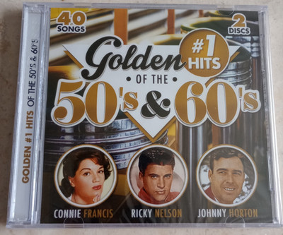 NEW SEALED GOLDEN #1 HITS OF THE 50S 60S 40 SONGS CONNIE FRANCIS RICKY NELSON CD