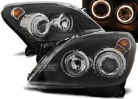Scheinwerfer Paar Opel Astra H 04-09 Angel Eyes Schwarz