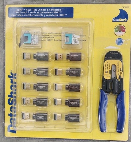 Datashark PA70090 HDMI Multi-tool Crimper And Connector Kit PA70080 Tool + Kit