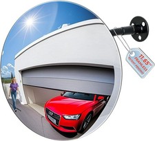 12 Round Corner Convex Mirror Security Safety Outdoor Driveway Garage Wide View