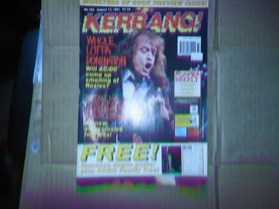 Vintage Rock Magazine KERRANG Monsters Of Rock Preview Issue August 17, 1991 354